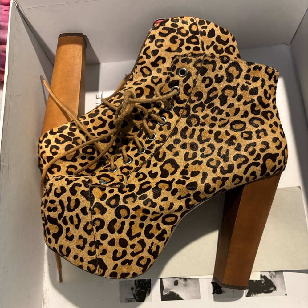 Cheetah Jeffrey Campbell Lita Platform Boot